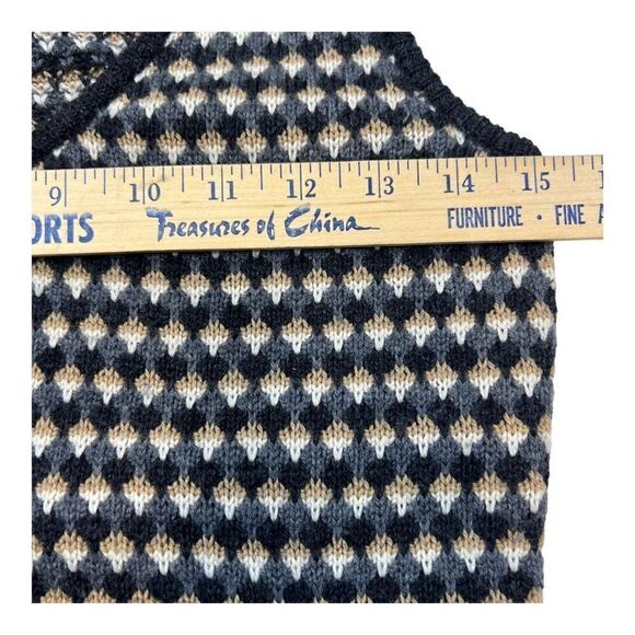 Trina Turk Womens Wool Belted Sleeveless Sweater Tank Top Brown Gray Size Large - Picture 2 of 6